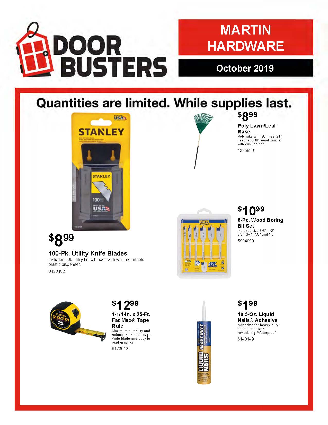 Door Busters Page 1